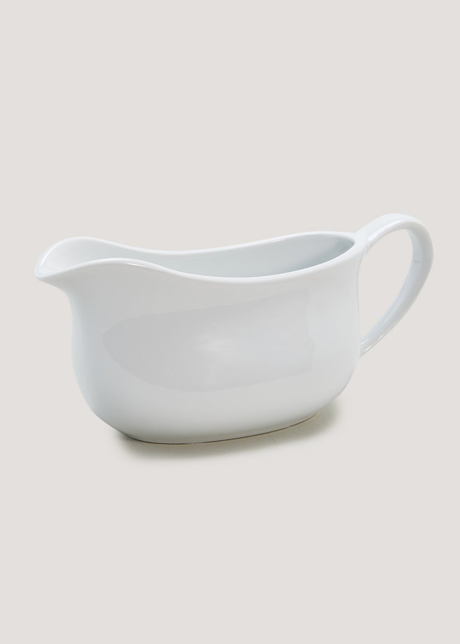 White Gravy Boat (21.5cm x 9cm)
