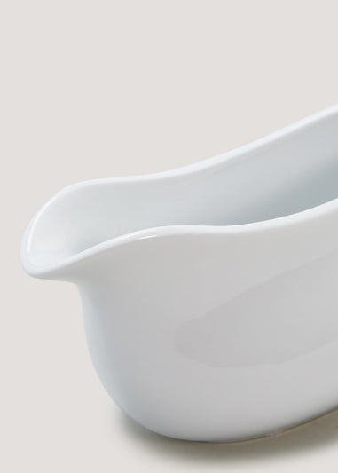 White Gravy Boat (21.5cm x 9cm)