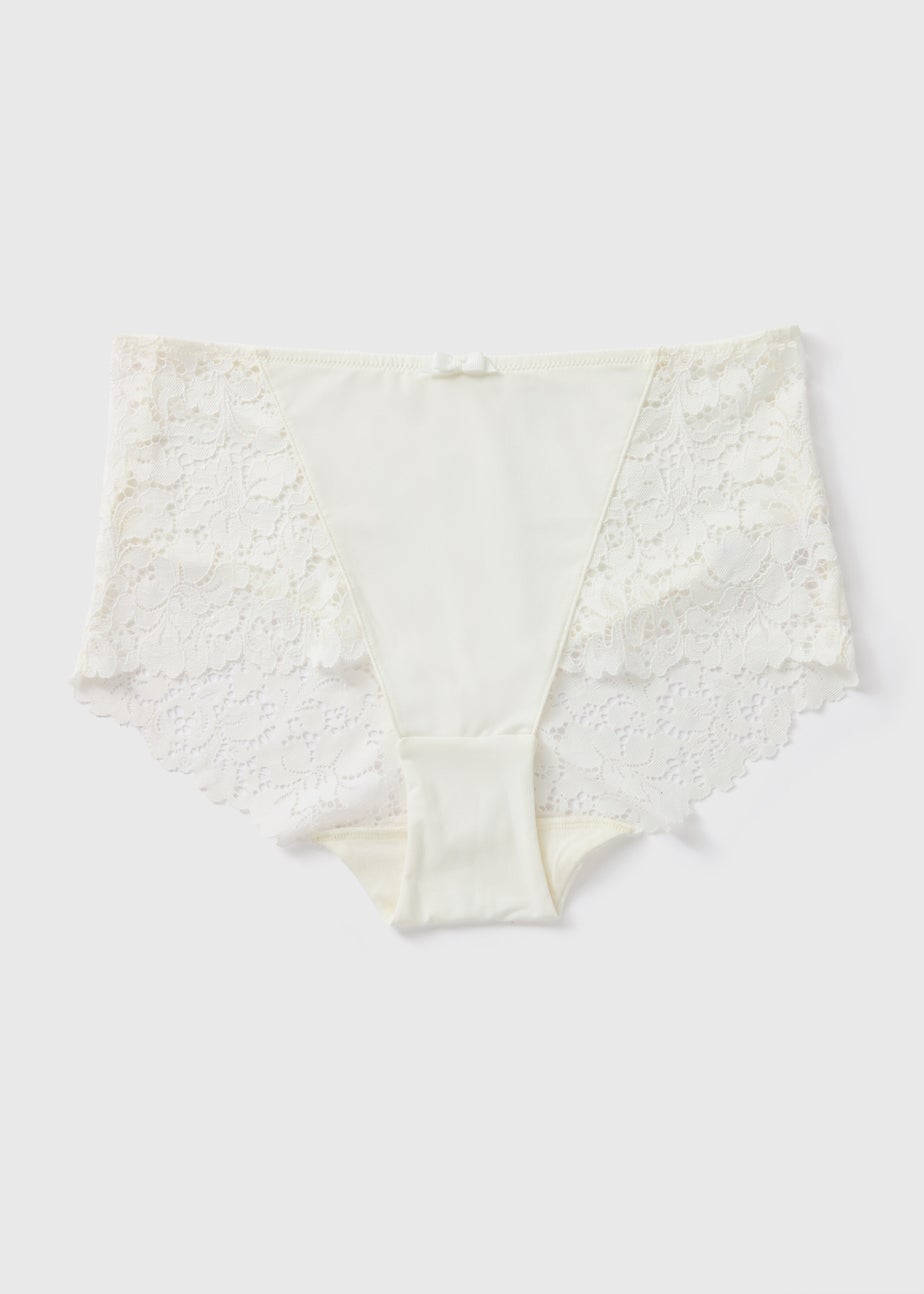 Cream Lace Midi Knickers