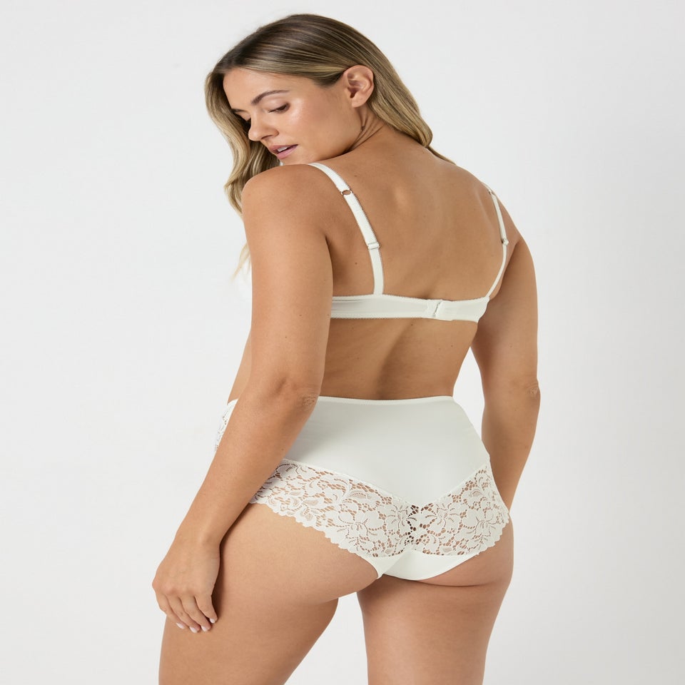 Cream Lace Midi Knickers