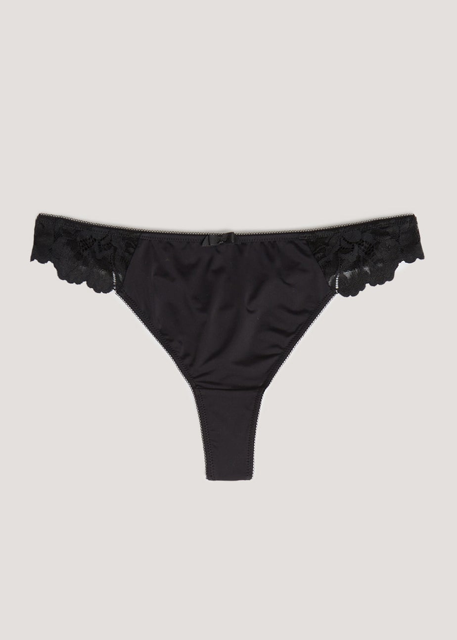 Black Lace Thong