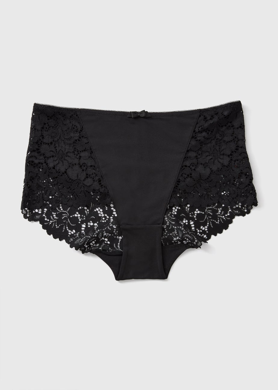 Black Lace Midi Knickers