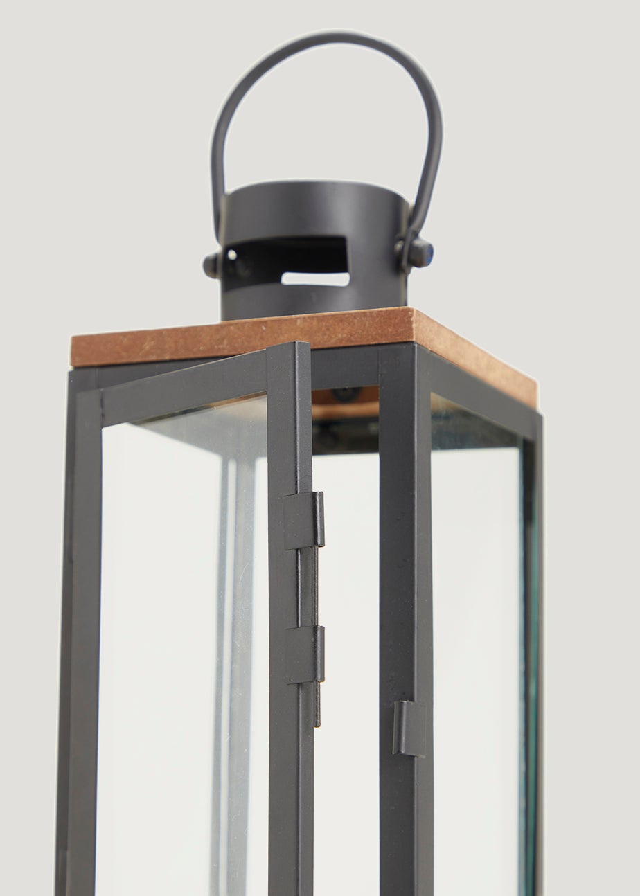 Black Metal Lantern (30cm)