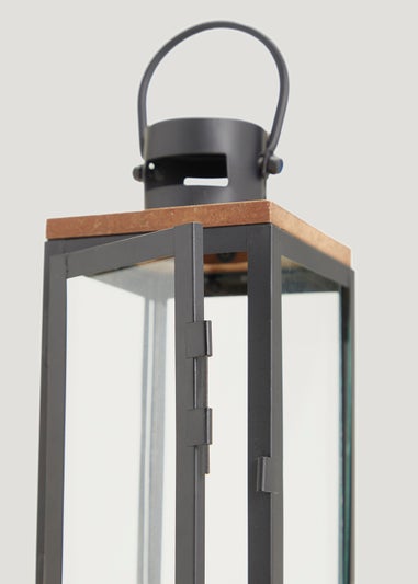 Black Metal Lantern (30cm)