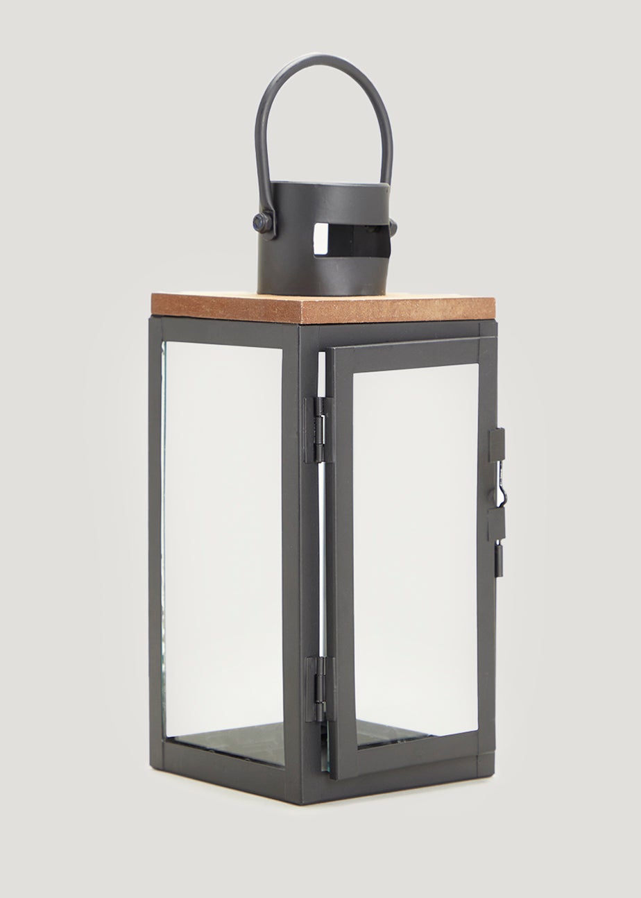 Black Metal Lantern (30cm)