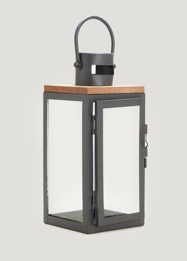 Black Metal Lantern (30cm)