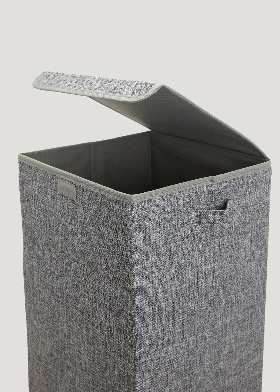 Grey Collapsible Laundry Basket