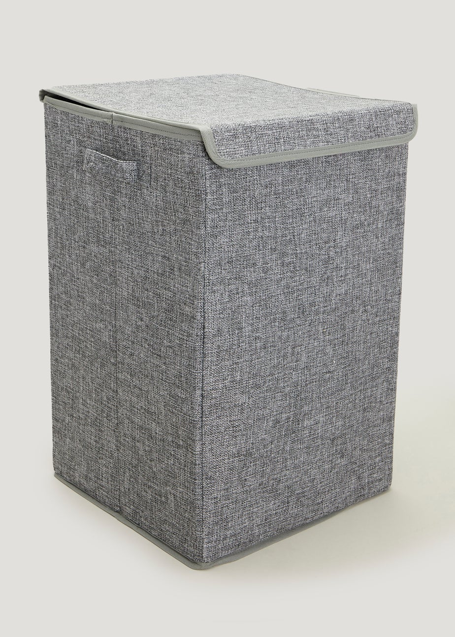 Grey Collapsible Laundry Basket