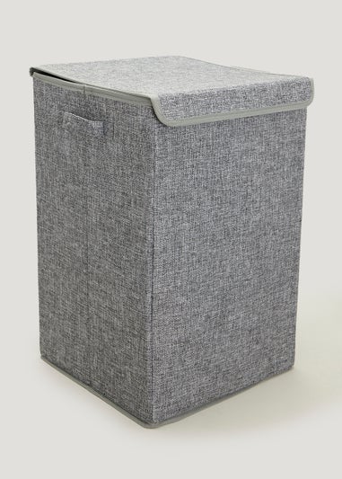 Grey Collapsible Laundry Basket