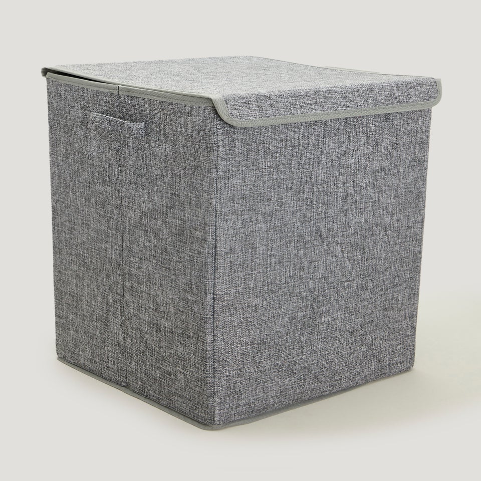 Grey Collapsible Laundry Basket