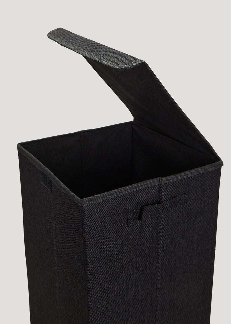 Black Collapsible Laundry Basket