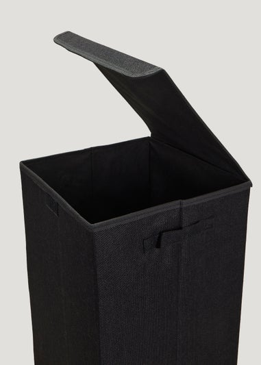 Black Collapsible Laundry Basket