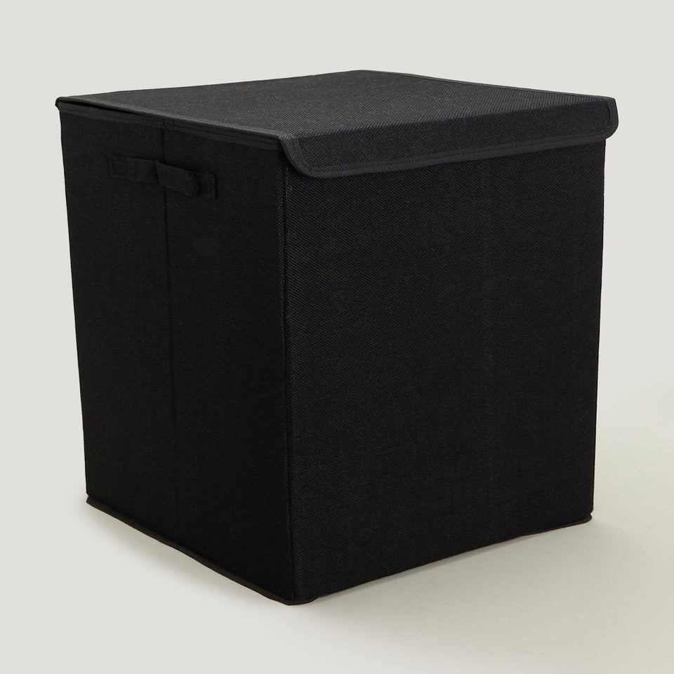 Black Collapsible Laundry Basket