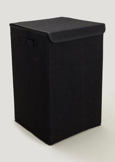 Black Collapsible Laundry Basket
