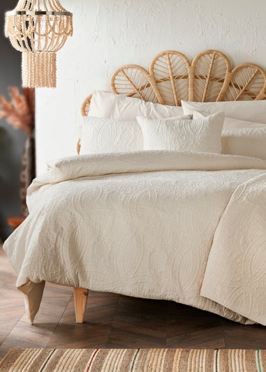 Ivory Pinsonic Duvet Cover