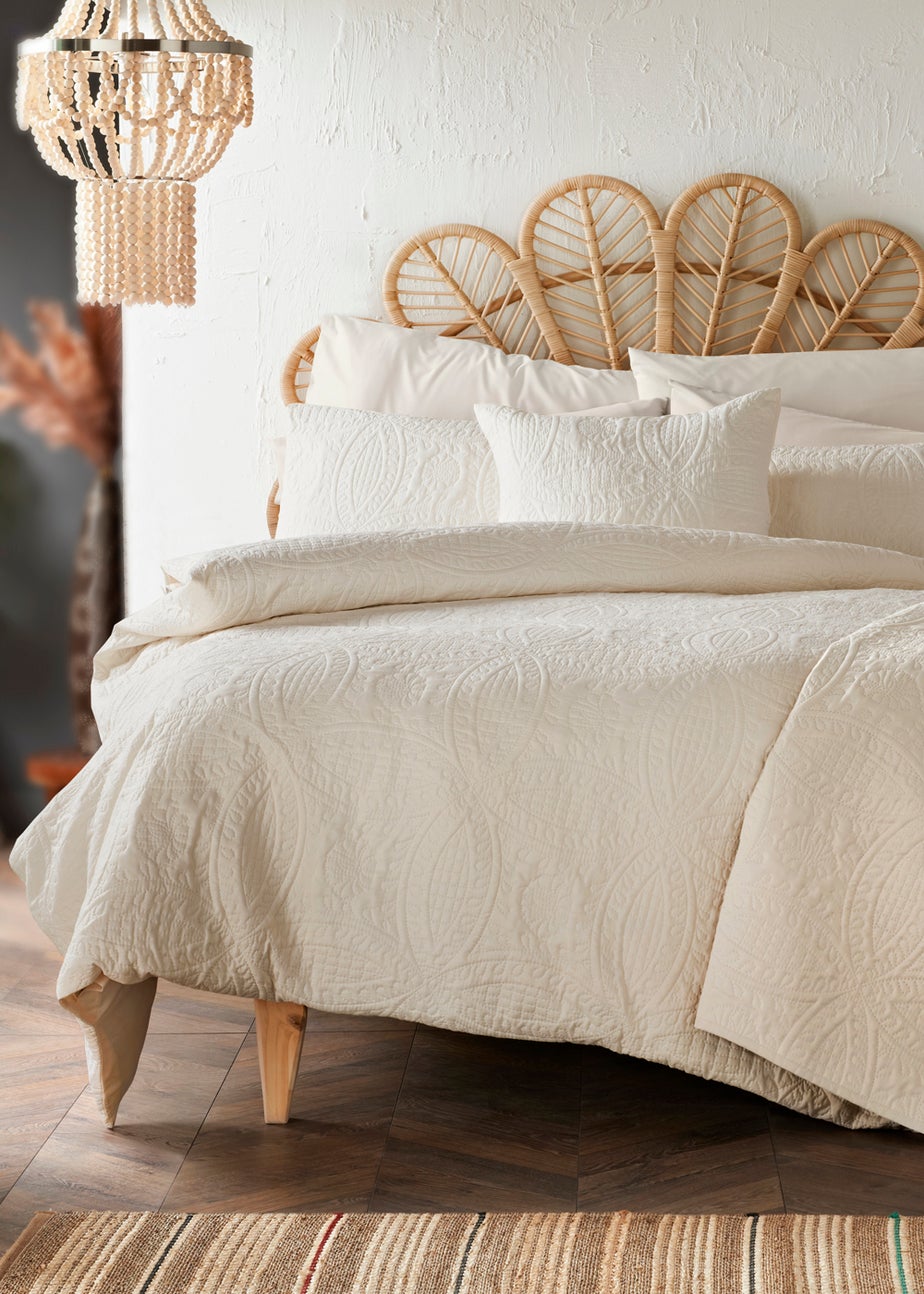 Ivory Pinsonic Duvet Cover