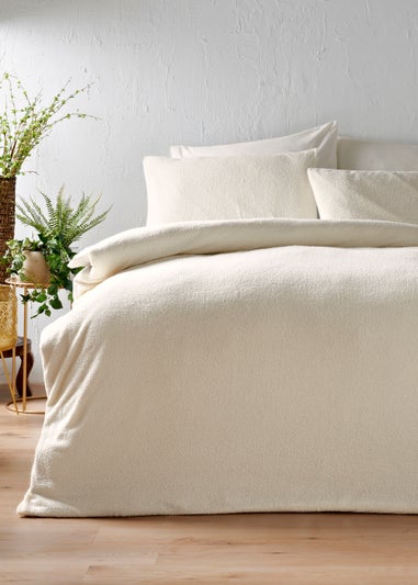 Cream Boucle Duvet Cover