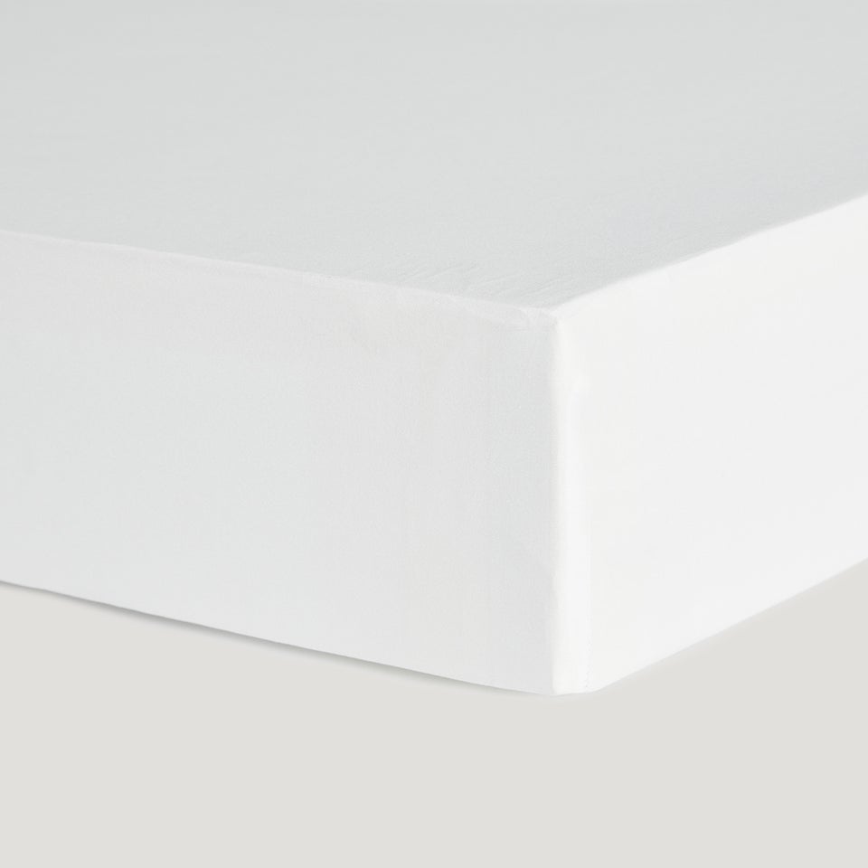 White Super Soft Fitted Bed Sheet & Pillowcase Bundle