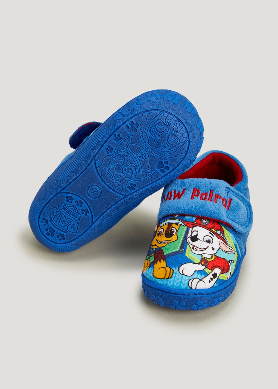 Boys Blue Paw Patrol Slippers (Younger 4-12)