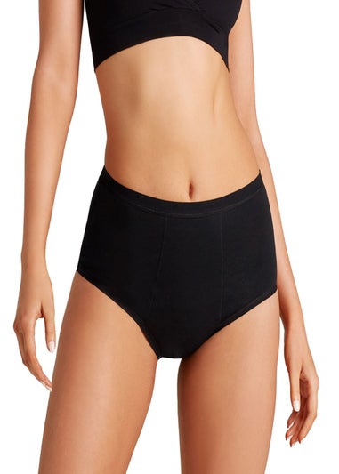 Love Luna Black Full Period Knickers