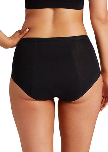 Love Luna Black Full Period Knickers