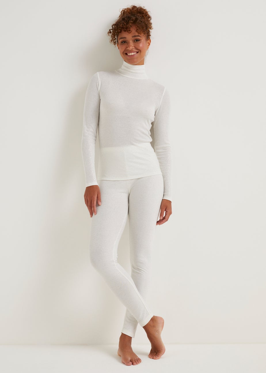 Cream Thermal Leggings