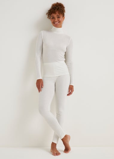 Cream Thermal Leggings