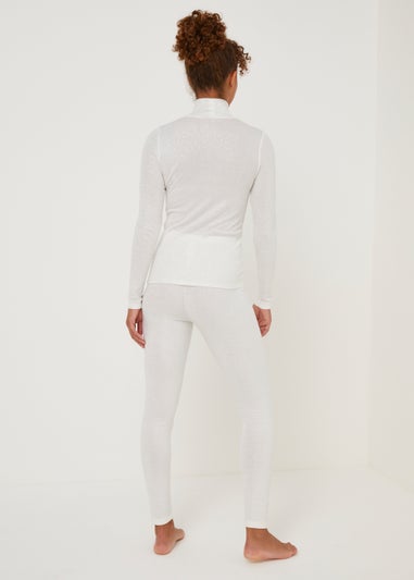 Cream Thermal Leggings