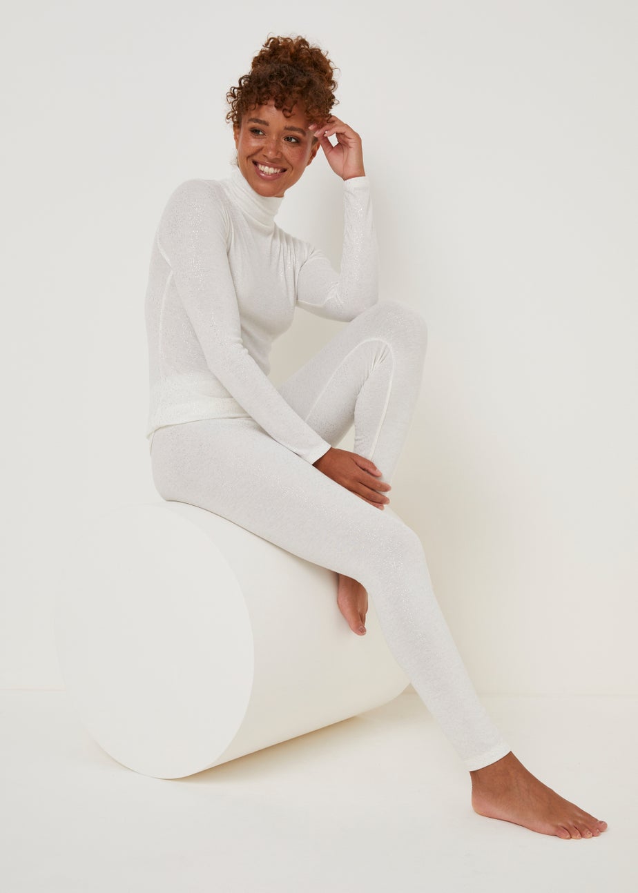 Cream Thermal Leggings