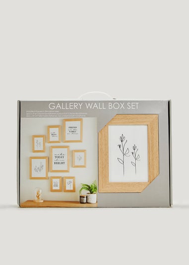 8 Pack Natural Wall Hanging Photo Frames