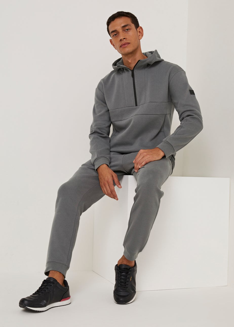 US Athletic Grey Badge Joggers