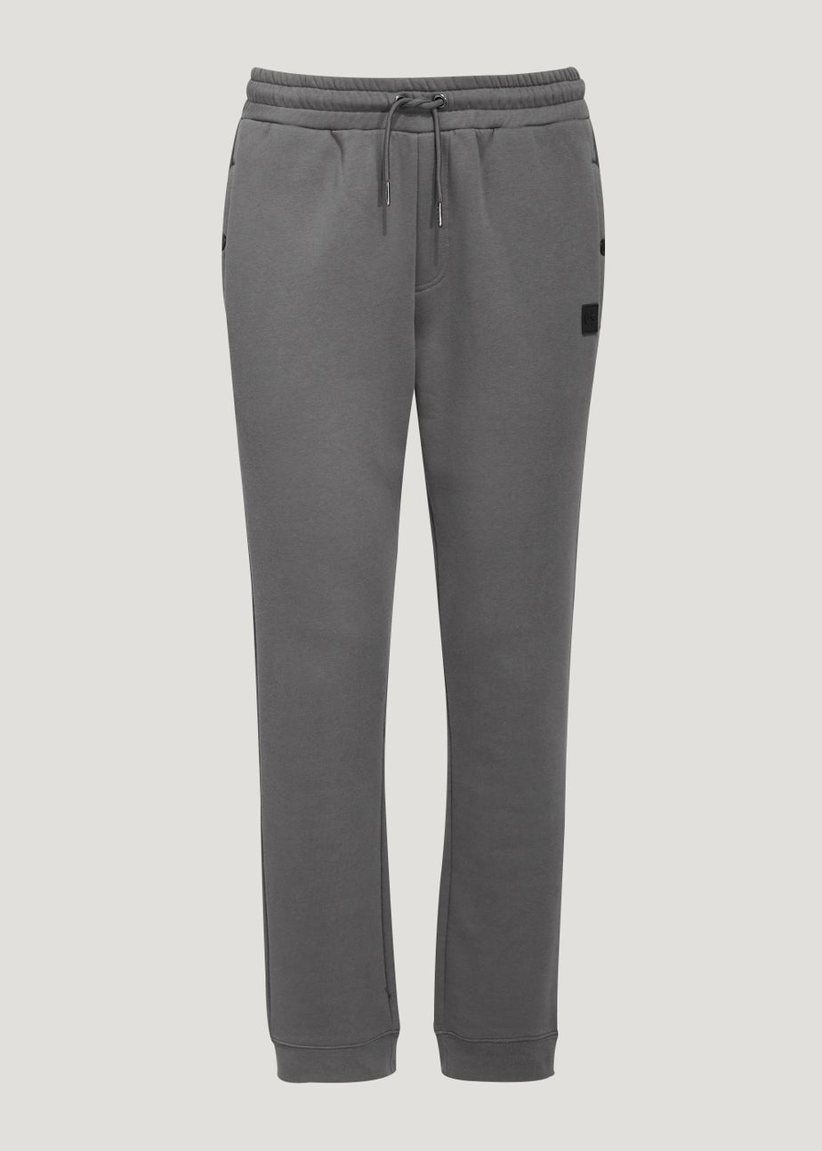 US Athletic Grey Badge Joggers