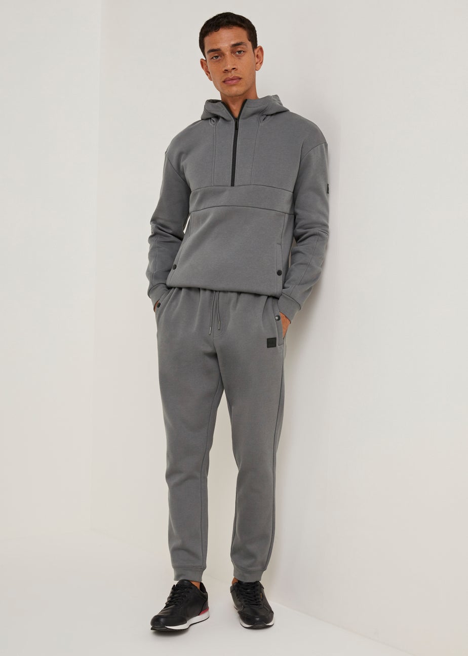 US Athletic Grey Badge Joggers