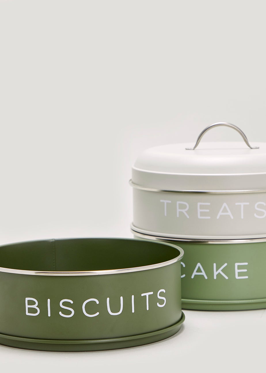 Green Stackable Cake Tins (26cm x 24cm)