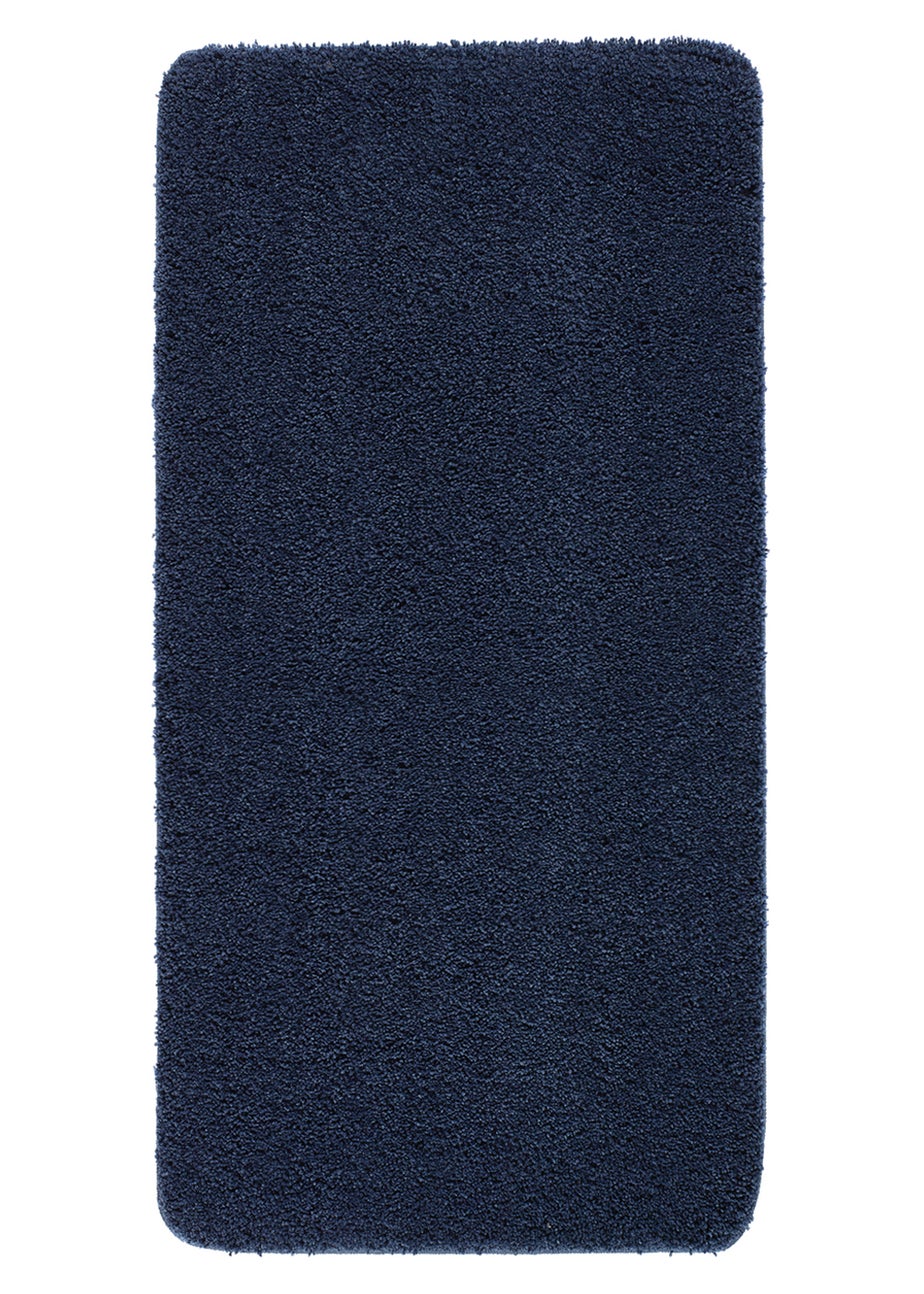 Deep Pile Navy Washable Muddle Mat (120cm x 80cm)