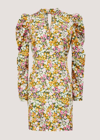 Be Beau Floral Cut Out Mini Dress