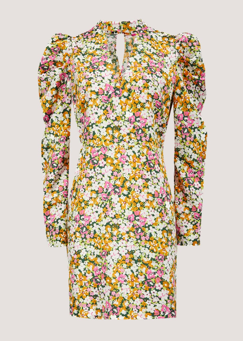 Be Beau Floral Cut Out Mini Dress