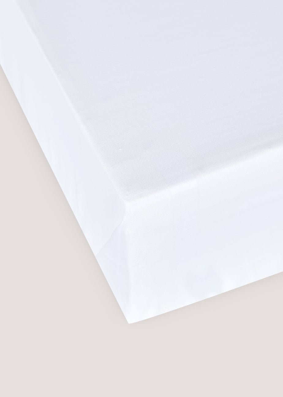 White 100% Cotton Flat Bed Sheet