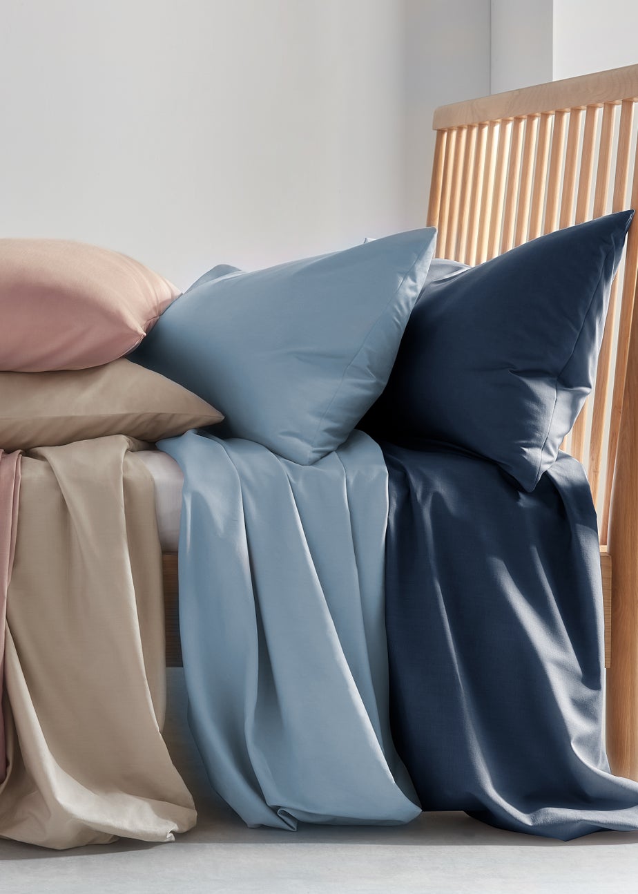 Oatmeal 100% Cotton Housewife Pillowcase Pair (200 Thread)