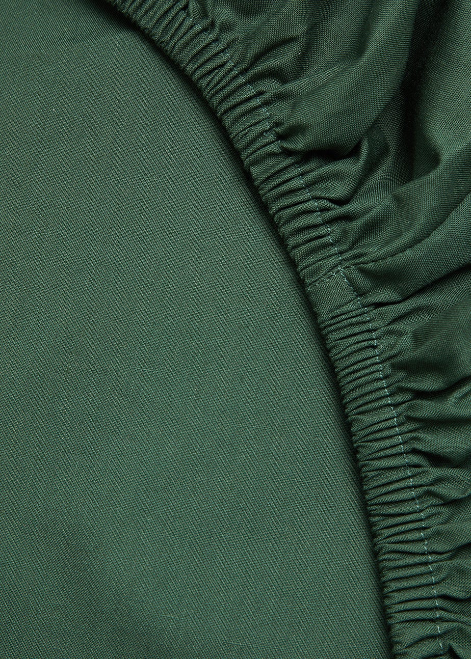 Green Polycotton Fitted Bed Sheet (144 Thread Count)