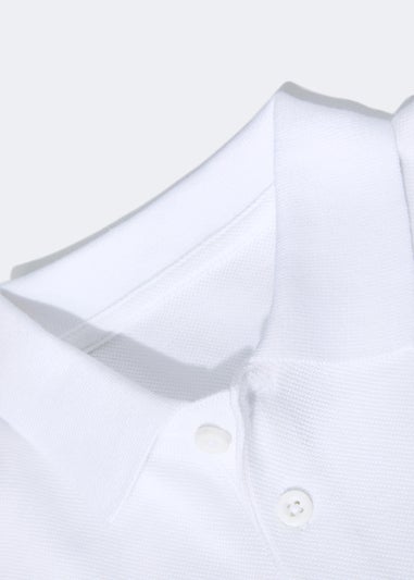 Kids 2 Pack White School Polo Shirts (4-16yrs)