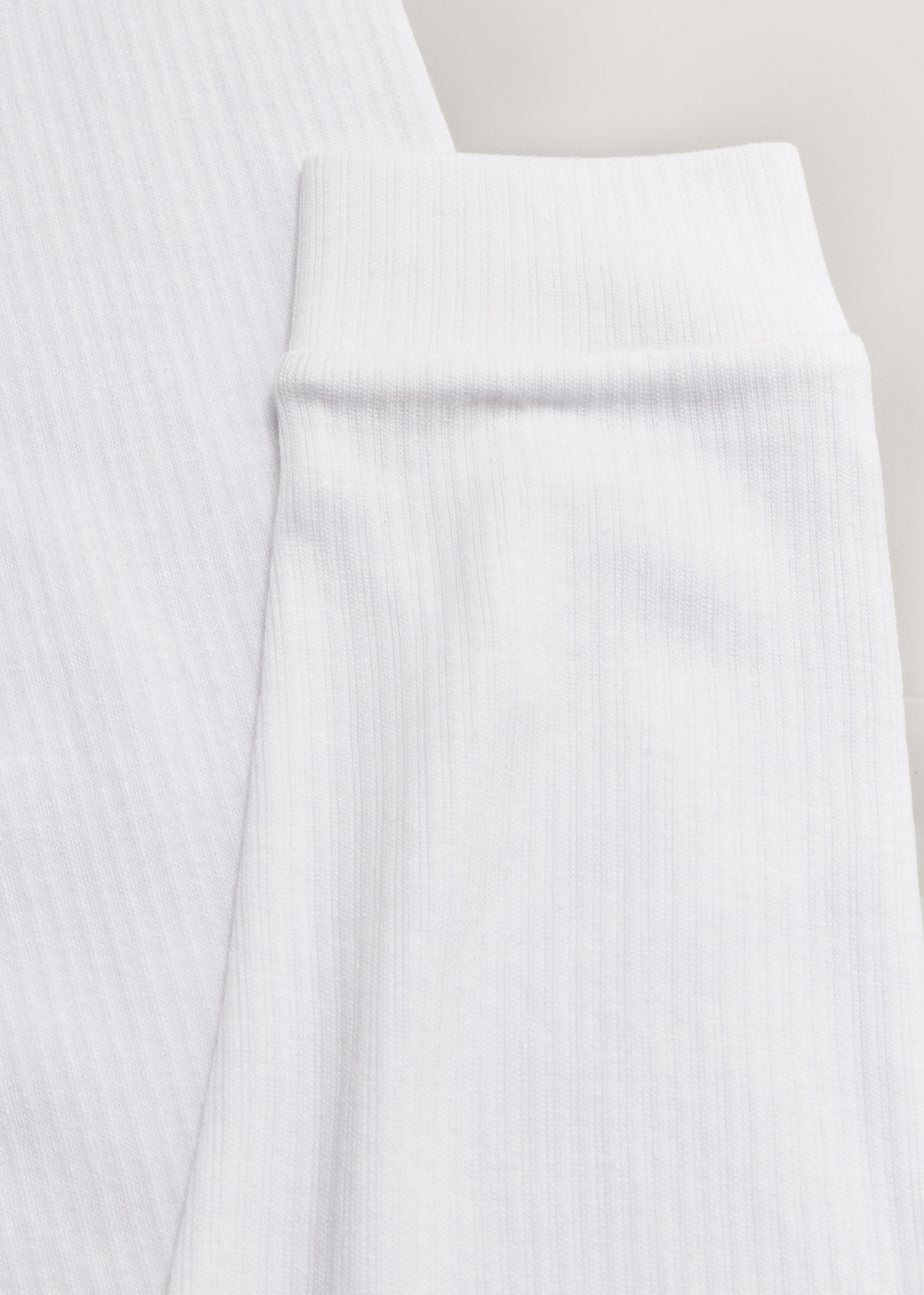 Girls White Thermal Leggings (2-11yrs)