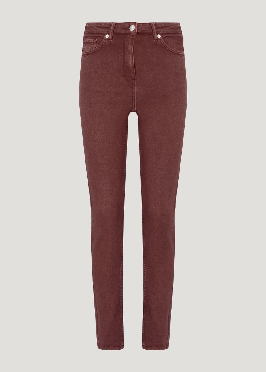 April Burgundy Super Skinny Jeans