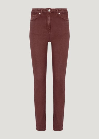 April Burgundy Super Skinny Jeans