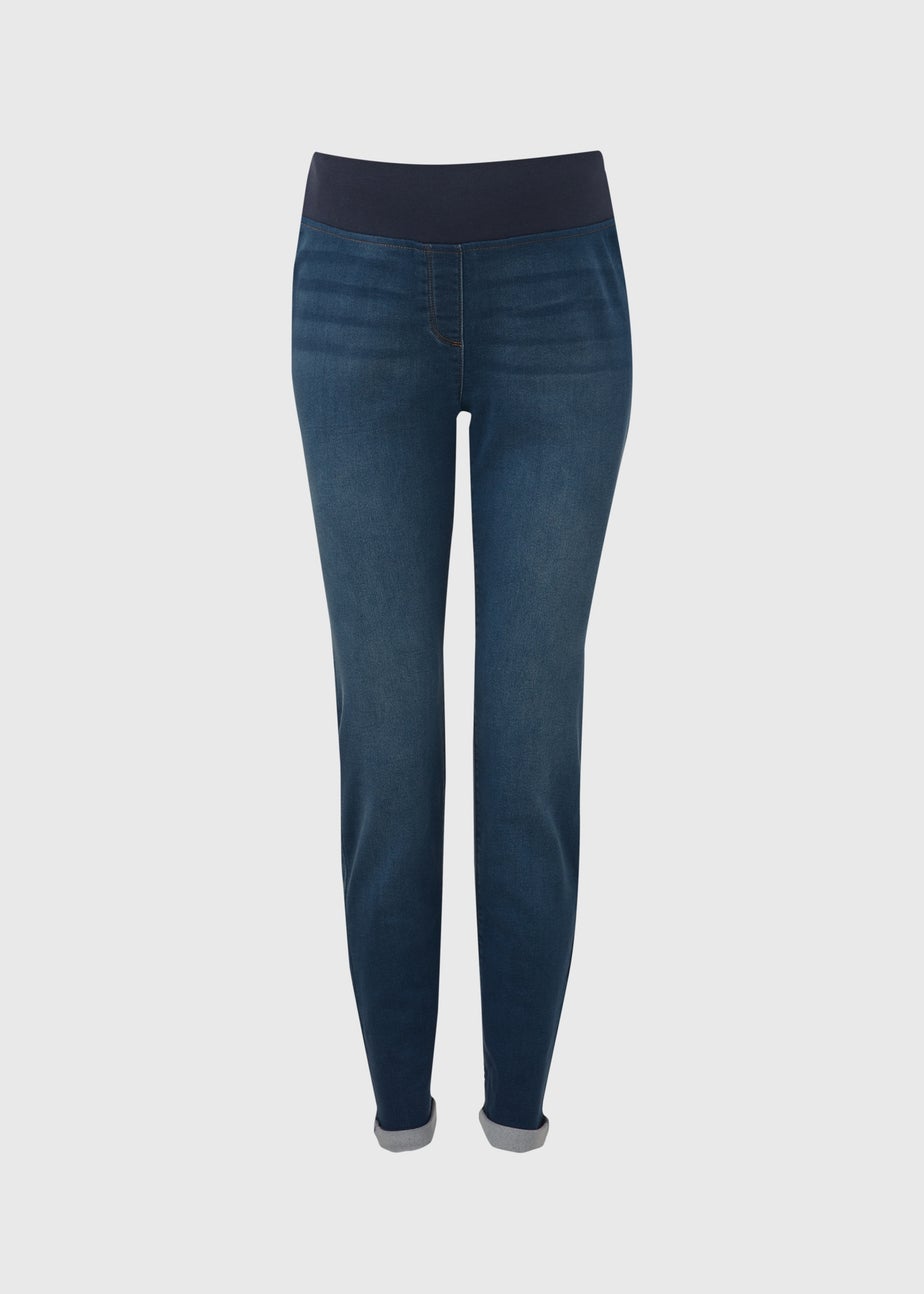 Maternity Jolie Dark Wash Under Bump Relaxed Skinny Jeans