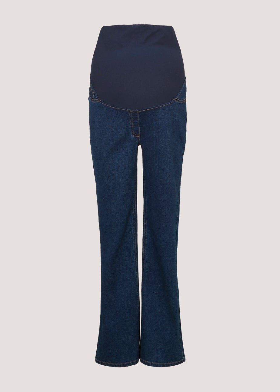 Maternity Sadie Dark Wash Over Bump Bootcut Jeans