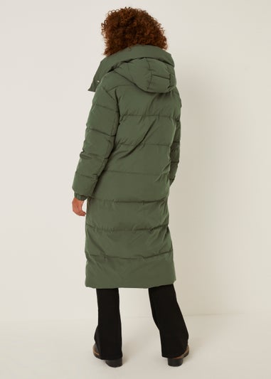 Khaki Wrap Padded Coat