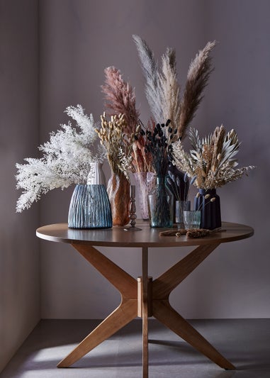 Pink Handkerchief Glass Vase (23.5cm x 23.5cm x 32.5cm)