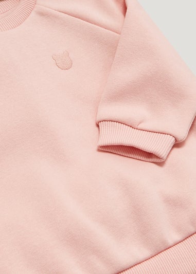 Baby Pink Sweatshirt & Joggers Set (Newborn-23mths)