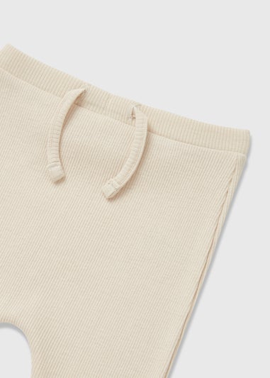 Baby Stone Ribbed Joggers (Newborn-23mths)